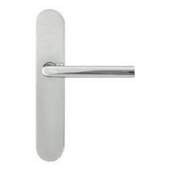 Paire de béquilles sur plaque LOGINOX L 16 mm fonction bec de cane, inox poli