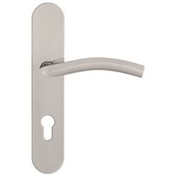 Paire de béquilles sur plaque LOGINOX C 16 mm fonction clé I, inox poli