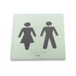 Pictogramme carré à coller 86x86 mm, Unisex, acrylique