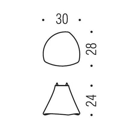 Bouton de meuble F531, chromé