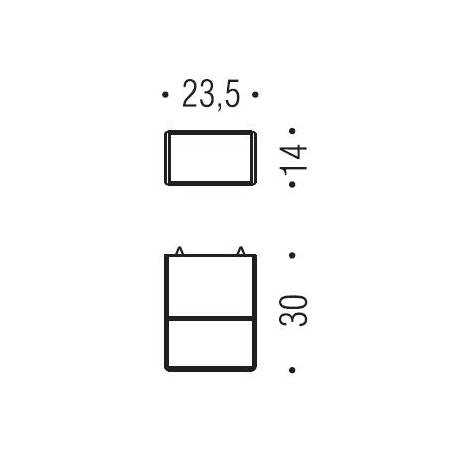Bouton de meuble F527, chromé sat