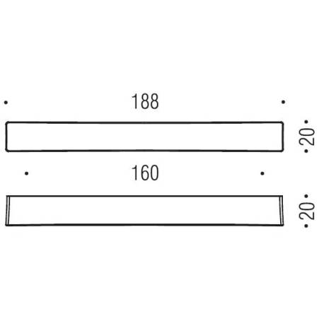 Poignée de meuble F114/F, entraxe 160 mm, chromé
