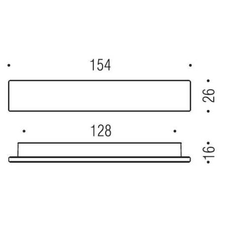 Poignée de meuble F108/E, entraxe 128 mm, chromé