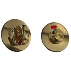Paire de rosaces rondes conda avec voyant (BR), laiton poli