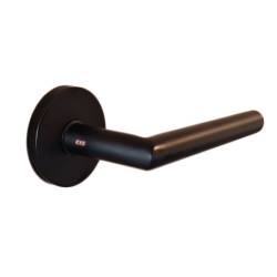 Paire de béq. sur rosaces rondes à visser, L90 19 mm Project 06, noir mat 19G.