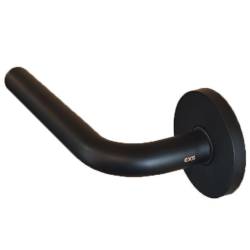 Paire de béq. sur rosaces rondes à visser, L16 mm Project 01, noir mat 19G.