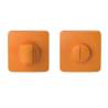 Paire de rosaces carrées conda sans voyant (CR), C08 orange sunset