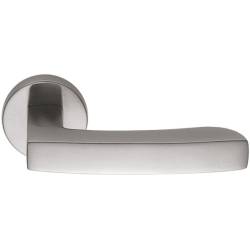 Paire de béquilles VIOLA sur rosace ronde, chromé mat