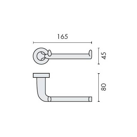 Dérouleur papier WC, chromé, BASIC