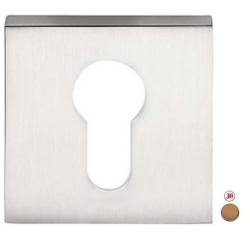 Paire de rosaces carrées clé I (CC6), vintage mat