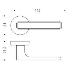 Paire de béquille MOOD DUE sur rosace ronde C10 Violet