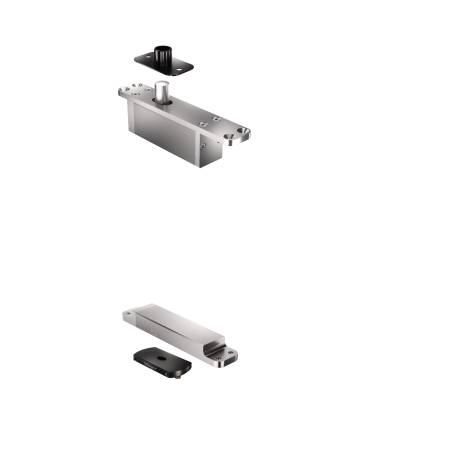 Ensemble pivots ST ONE/TP70 18mm + plaques rectangulaires noires