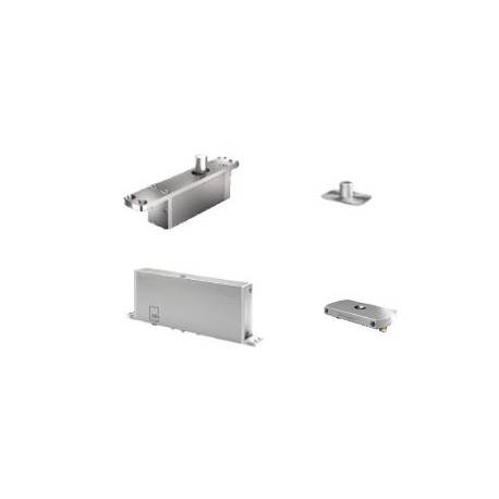 Ensemble pivot Système M+ réf. STM+A/TP70 avec plaque rectangulaire inox