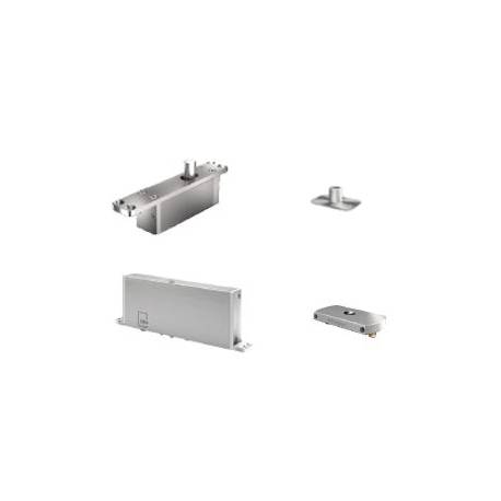 Ensemble pivot Système M+ réf. STM+C/TP70 avec plaque rectangulaire inox