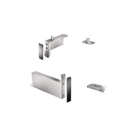 Ensemble pivot Système M+ réf. STM+40-G/TP40  avec plaque rectangulaire inox