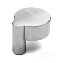 Bouton déporté fixe, inox brossé 316