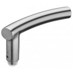 Unité de béquille B 19 mm, gauche, inox brossé 316