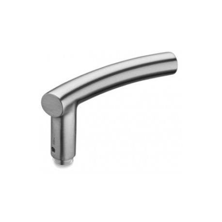 Unité de béquille B 19 mm, gauche, inox brossé 316