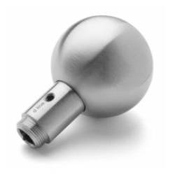 Bouton boule fixe, inox brossé 316