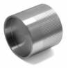 Bouton cylindrique mobile, sans rosace, inox brossé 316