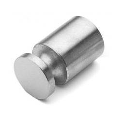 Bouton de meuble Ø 10 mm, inox brossé 316