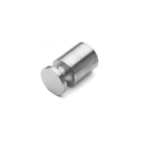 Bouton de meuble Ø 10 mm, inox brossé 316