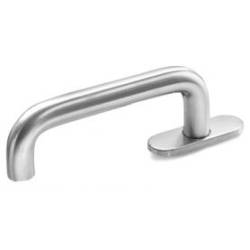 Béquille de fenêtre U 16 mm, inox brossé 316
