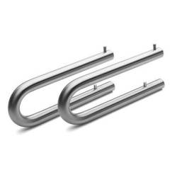 Support Ø 14 mm pour tablette en verre 120 mm, inox brossé 316