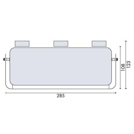 Distributeur de gobelets mural, inox brossé 316