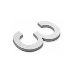 Pictogramme découpé à visser, chiffre 3, inox brossé 316
