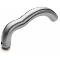 Unité de béquille M 19 mm, inox brossé 316