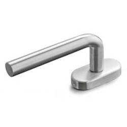 Béquille de fenêtre L 16 mm  avec 2 arrêts, inox brossé 316