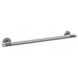 Barre de maintien PMR avec embouts droits, lg 859 mm, inox brossé 316