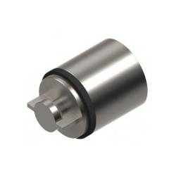 Embout droit, inox brossé 316