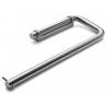 Dérouleur double papier WC Ø 14x275x94 mm support inox, inox brossé 316