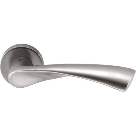 Paire de béquilles FLESSA sur rosace ronde, chromé mat