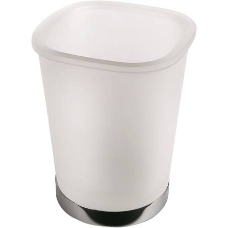 Porte-verre à poser, chromé/verre, ALIZE