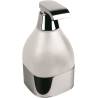 Distributeur de savon liquide à poser, 500 ml, chromé/verre, ALIZE