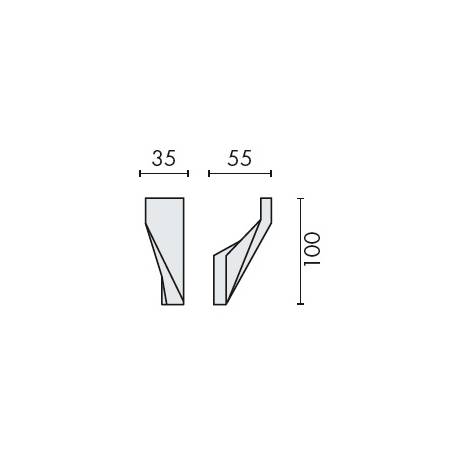 Patère, chromé, ALIZE