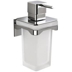 Distributeur de savon liquide mural, 220 ml, chromé/verre, FOREVER