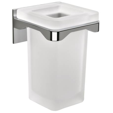 Porte-verre mural, chromé/verre, FOREVER