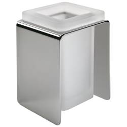 Porte-verre à poser, chromé/verre, FOREVER