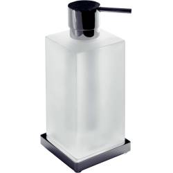 Distributeur de savon liquide à poser, 310 ml, chromé/verre, LOOK