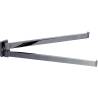 Porte-serviette double orientable 335 mm, chromé, LOOK