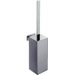 Ensemble balai/brosse WC mural, chromé/ABS, LOOK