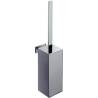 Ensemble balai/brosse WC mural, chromé/ABS, LOOK