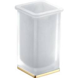 Porte-verre à poser, zirconium gold HPS/verre, LULU