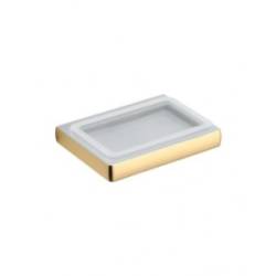 Porte-savon mural, zirconium gold HPS/verre, LULU