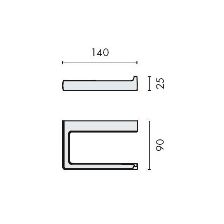 Dérouleur papier WC, zirconium gold HPS, LULU