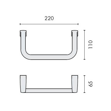 Porte-serviette anneau, zirconium gold HPS, LULU